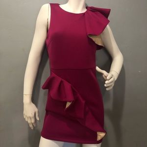 Burgundy party dress